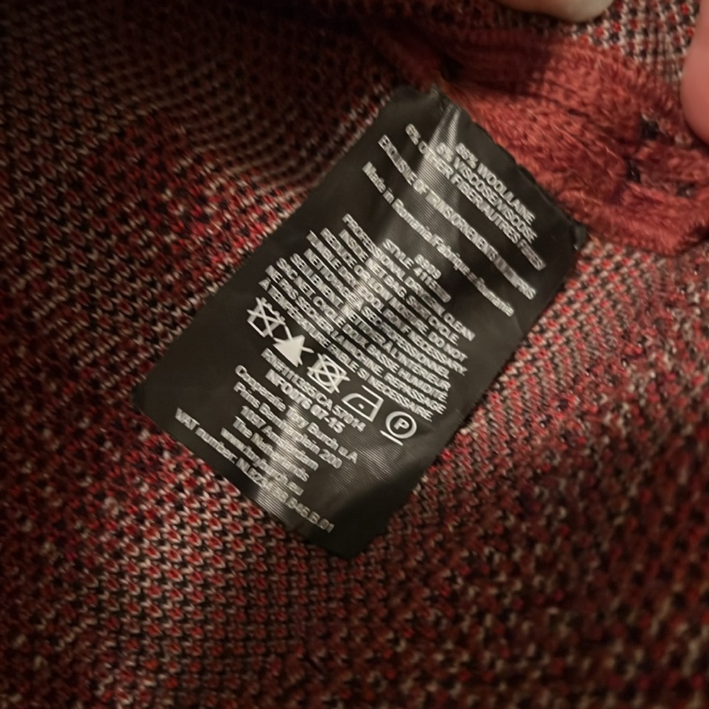 Tory Burch Red Tapestry Wool Sweater Size Small - Picture 9 of 12